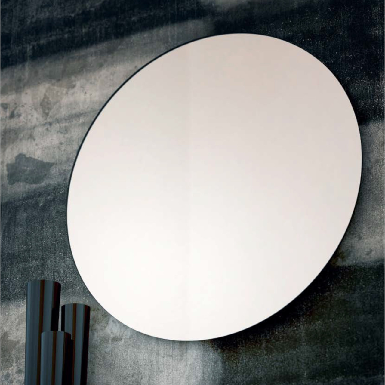 Specchio rotondo filo lucido diametro 80 cm