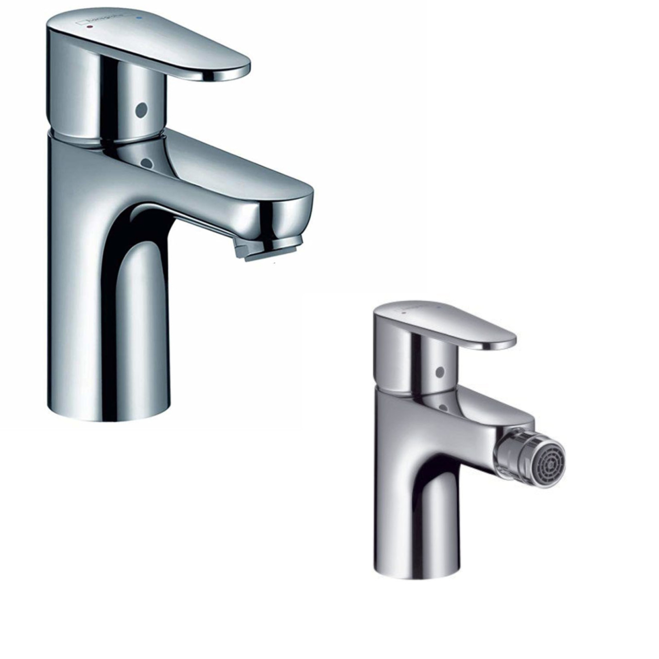 Set miscelatori bagno lavabo e bidet hansgrohe talis e2 scarico tradizionale cromo