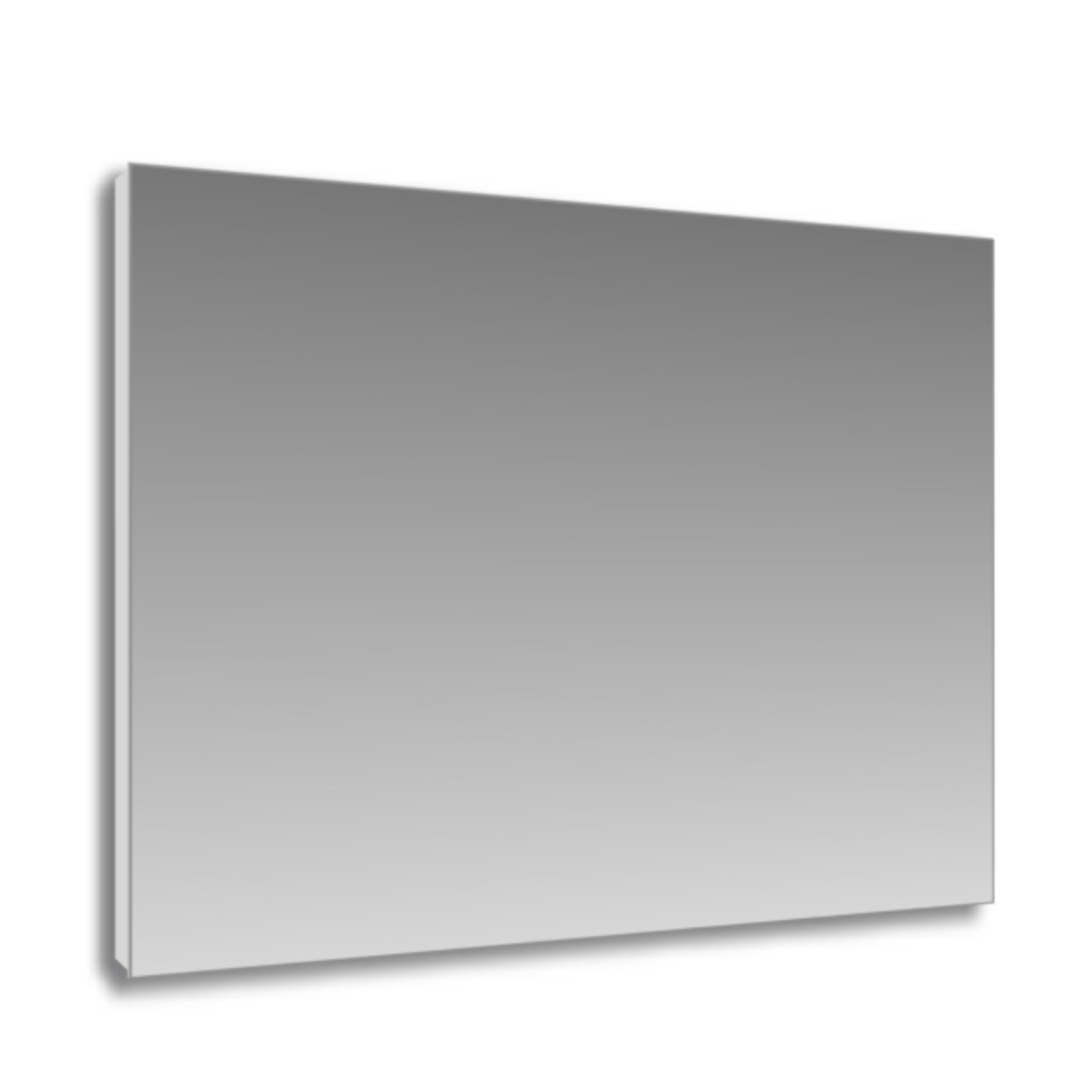 Specchio bagno 70x120 cm con telaio perimetrale in pvc estruso grigio