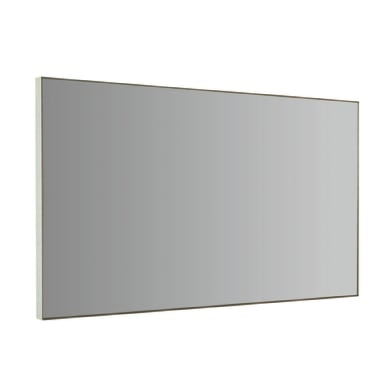 Specchio bagno 70x120 cm con cornice in alluminio spazzolato
