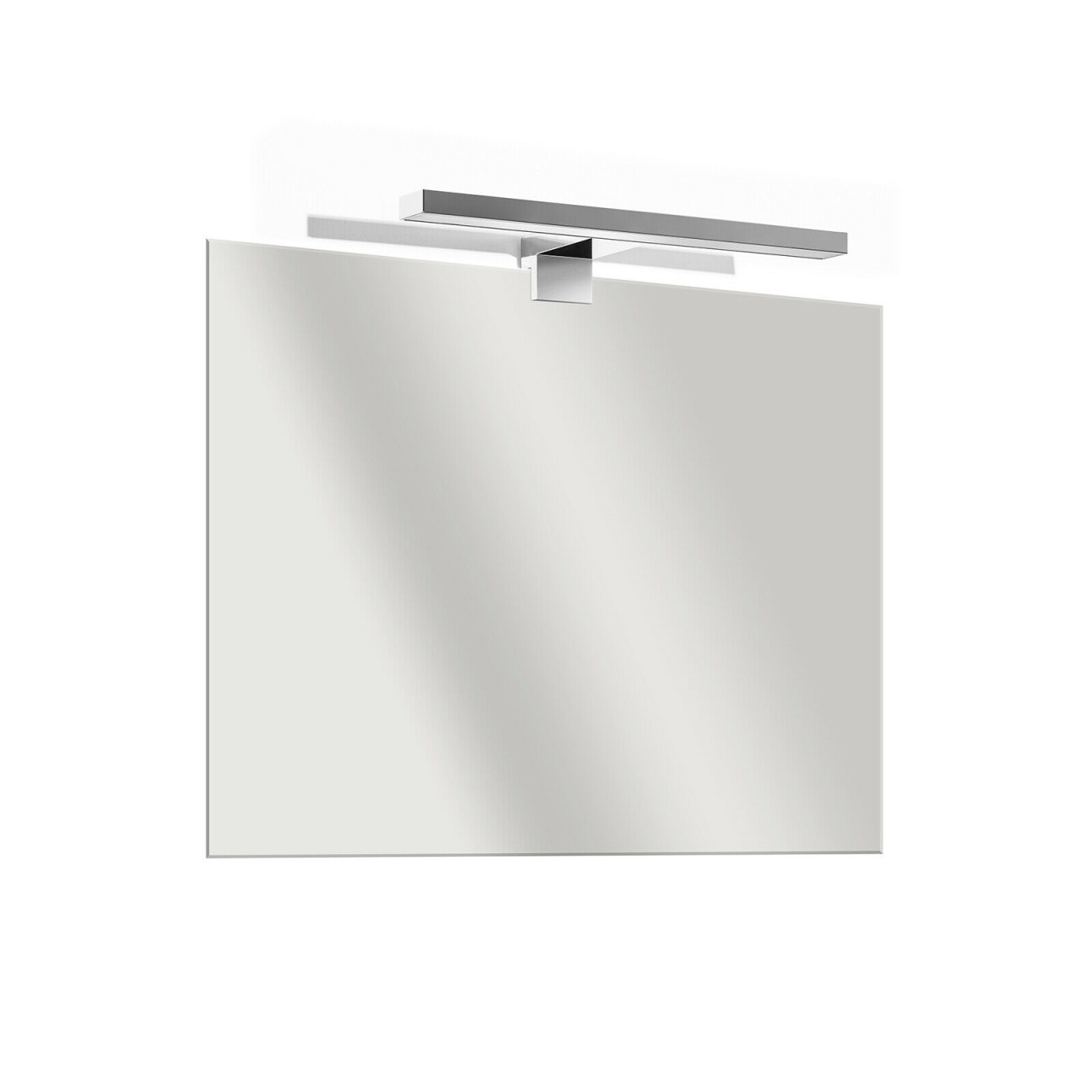 Specchio bagno filolucido 60x90 cm reversibile con lampada led 60 cm cromata