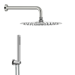 RondÃ² Tondo T30 - Kit doccia in acciaio inox cromato con soffione diametro 30 cm