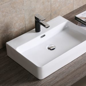 Euroceramica - Easy - Lavabo 90 cm - Bianco Lucido - Ceramica