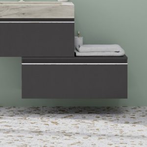 Cassettone sospeso da 80 cm lino