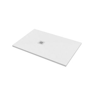 Euroceramica - Piatto Doccia 100x160 cm Bianco Effetto Pietra