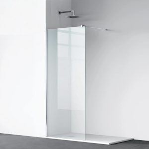 Parete doccia walk in 100 cm cromo vetro trasparente 8 mm anticalcare H 200 | Kross