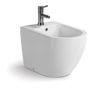 Bidet filo muro in ceramica bianco lucido | Croma